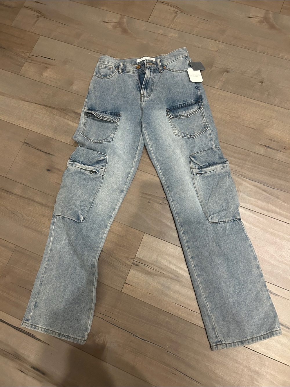 Altar’d State denim cargo pants jeans